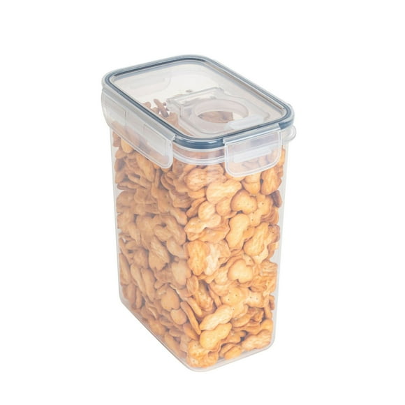 EGNMCR Single Transparent Plastic Storage Tank Vacuum Moisture Proof Fresh-keeping Storage Storage Sealed Tank,Kitchen Sealed Jar With Lid Moisture Fresh-keeping Box Storage container