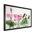 thumbnail image 2 of Designart 'Ancient Pink Lotuses In The Pond II' Traditional Framed Art Print, 2 of 4