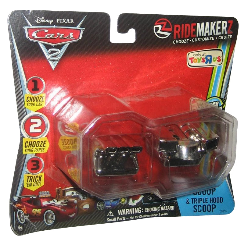 Disney Pixar Cars 2 Ridemakerz Vented Hood Scoop & Triple Hood Scoop
