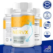 NervX Advanced Nerve Support Supplement Pills All Natural Ingredients Nerv X 120 Capsules