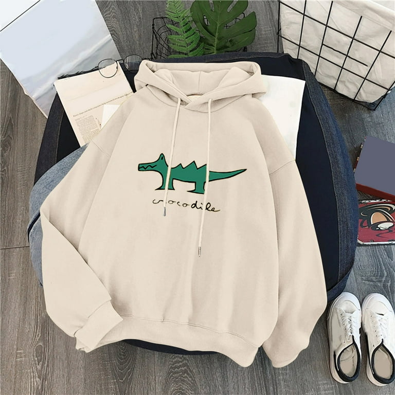 Womens Sweatshirt Hoodies Casual Winter Fall Long Sleeve Cute Kawaii Cotton Pullover Teen Girls Clothes Hoodie Sweaters Tops