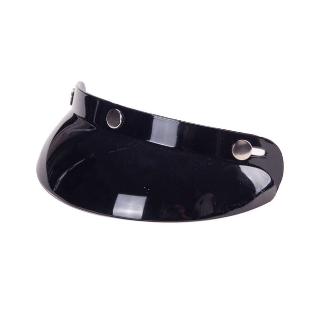 Eigraketly Ligero Vintage 3-Bim Brim resistente al desgaste viseras de casco profesional práctico protector solar escudos al aire libre Ciclismo Negro brillante