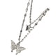 thumbnail image 4 of KAKOWELY Gargantilla con forma de mariposa, collar en capas para mujer, dije de mariposa, joyería para el cuello, 4 of 5