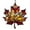 Gold, variant on Maple Leaf Suncatcher for Window - Stained Glass Look Acrylic Fall Decor with Glitter, Thanksgiving Hanging Ornament for Home, Festival Party Supplies, 3.9 Inch