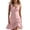 Pink, variant on Tqcoqu Women's Mini Dresses Button V Neck Ruffled Sleeveless A Line Casual Summer Cover Up Dress,Black Women's S-XXL