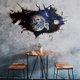 thumbnail image 4 of 3D Planet Galaxy Astronaut Wall Stickers, Removable Universe Outer Space Spacecraft View Window Wall Decals for Kids Children Bedroom Living Room Dec, 4 of 4