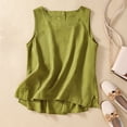 thumbnail image 2 of Lixiuxyad Womens Vest Casual Sleeveless Loose And Thin Crew Neck Casual Vest Top Dressy Casual,Yellow XXL, 2 of 6