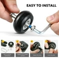 thumbnail image 2 of 30pcs Luggage Wheels Replacement Kit Caster Wheels Suitcase Swivel Caster Wheels Replacement, 2 of 8