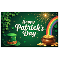 thumbnail image 6 of LUUFILx St Patricks Day Leprechaun Backdrop Rainbow Celebration Gold Coin Festival Banner Shamrock Party Supplies Photography Props Decoration Background, 6 of 8