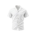 thumbnail image 4 of Hawaiian Shirt for Men Big & Tall Button Down Lapel Short Sleeve with Pocket Summer Tops Dad Gifts M-5XL, 4 of 8