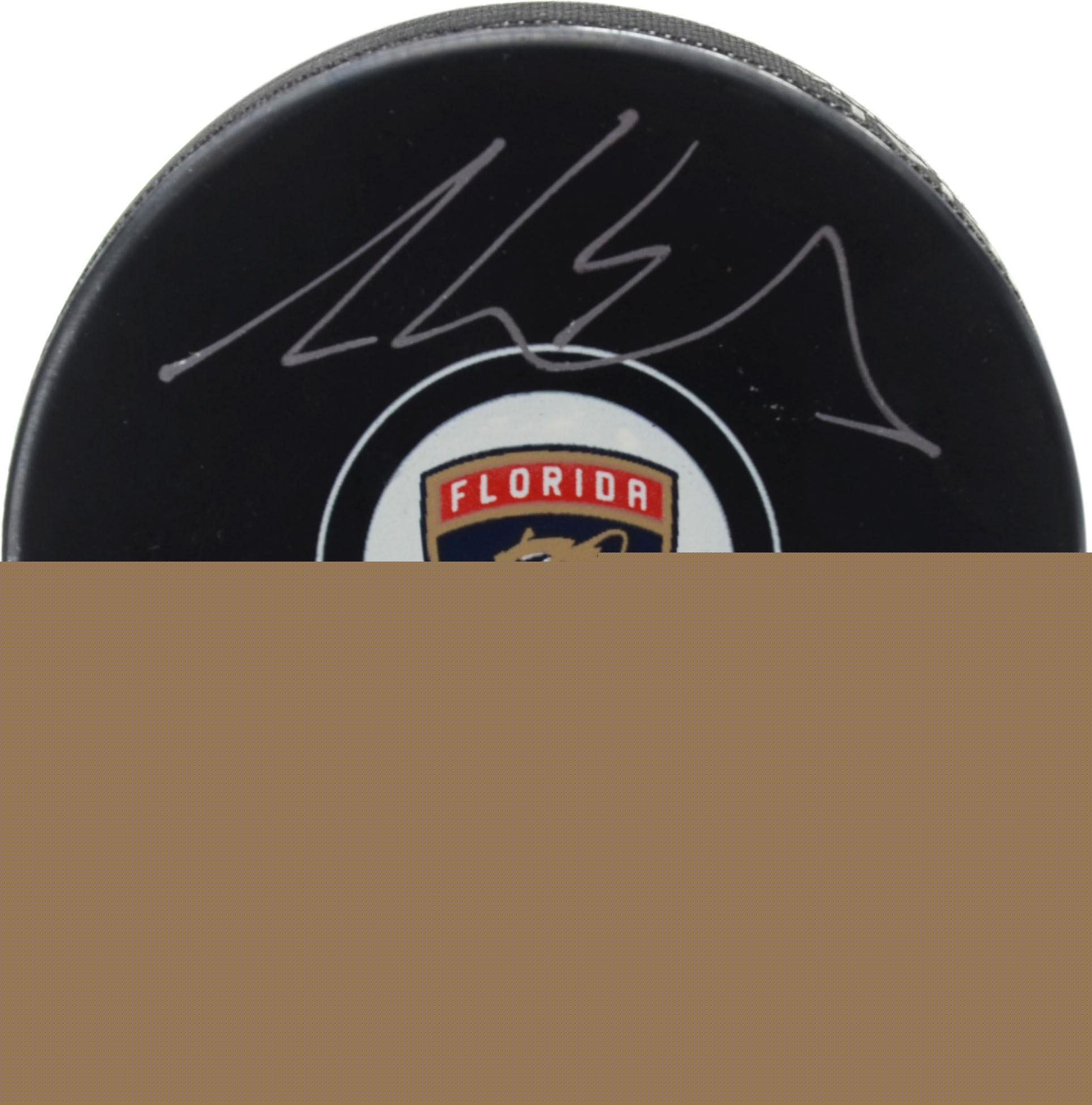Aaron Ekblad Florida Panthers Autographed Hockey Puck - Fanatics Authentic Certified