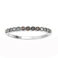 thumbnail image 1 of Sterling Silver with Natural Red Diamond Band Ring, 1 of 4