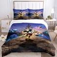 thumbnail image 1 of Disney Mickey Minnie Mouse Quilt Cover Pillowcase Bedding Three Piece Set Multi Size Comforter Duvet Cover Anime Bedding SetsAU Single 145x210cm Gao Jinjia LED, 1 of 2