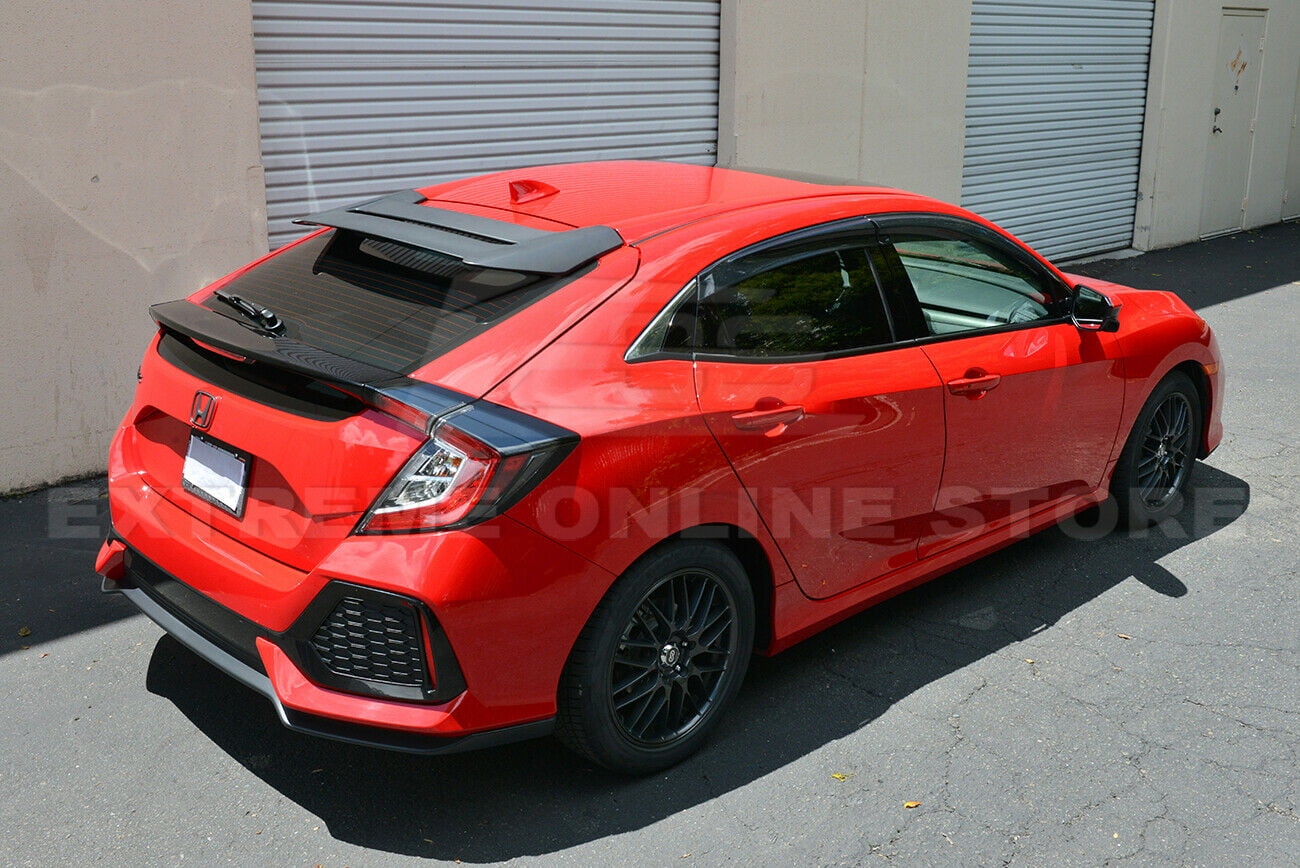 Extreme Online Store Replacement For 16 21 Honda Civic Hatchback Fk4 Fk7 Jdm Mugen Style Abs Plastic Primer Black Rear Roof Top Wing Spoiler Nbsp Walmart Com