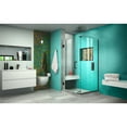 thumbnail image 5 of DreamLine Unidoor Plus 35 1/2 in. W x 30 3/8 in. D x 72 in. H Frameless Hinged Shower Enclosure in Oil Rubbed Bronze, 5 of 10