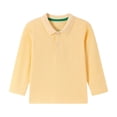 thumbnail image 3 of Havenx Boys Girls School Uniform Performance Polo Shirts Long Sleeve Button Collared Polo Quick Dry Moisture Wicking Shirt Dry Fit Athletic School Uniform Casual Clothing,Yellow, 3 of 4