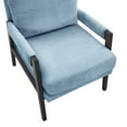 thumbnail image 4 of Roundhill Furniture Kelly Mid-Century Modern Chenille Upholstered Accent Armchair, Blue, 4 of 9