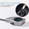thumbnail image 5 of Transmisor FM Bluetooth 5.0 para Coche, Receptor de Audio Auxiliar, Reproductor MP3, Cargador USB Dual, Tarjeta TF, Disco U, Kit Manos para Música., 5 of 5