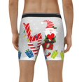 thumbnail image 2 of Men's Boxer Briefs, Christmas Gnome With Love Soft and Breathable Mens Underwear Boxer Briefs With Widen Waist, 2 of 5