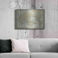 thumbnail image 6 of Luxe Metal Art 'The World Map Neutral' by Wild Apple Portfolio, Metal Wall Art, 36"x24", 6 of 9