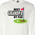 thumbnail image 4 of Inktastic Father's Day Best Grandpa by Par with Flag and Golf Ball Long Sleeve T-Shirt, 4 of 5