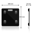 thumbnail image 2 of Báscula Inteligente Corporal AGBOX Bluetooth de Vidrio Templado Color Negro., 2 of 5