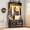 42in Brown, variant on ChVans 75''H LED Farmhouse Hall Tree w/ Bench & Shoe Storage, Black Hall Tree Entryway Bench w/ Coat Rack, 12 Shoe Cabinet, Umbrella Holder&Sock Storage Drawer, Mudroom, Hallway