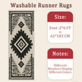 thumbnail image 6 of Hallway Runner Rug 2'x6' Washable Area Rugs Non Slip Laundry Rug Runner Floor Carpet Runners for Hallways Entryway Laundry Room Kitchen, 6 of 11