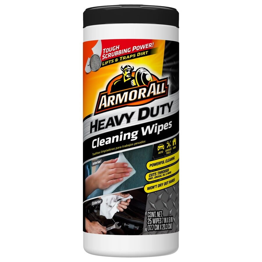 Armor All Heavy Duty Cleaning Wipes (25 count) Cuts Through Grease