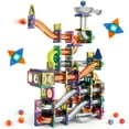 thumbnail image 6 of Freecat Marble Run, 209PCS Magnetic Tiles Building Blocks, Educational Toy for Kids 4 5 6 7 8 Years, Marble Track Toy Set Christmas Birthday Gifts for Boys Girls., 6 of 8