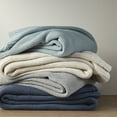 thumbnail image 3 of INK+IVY Bree Knit Twin Blanket - Grey, 3 of 4