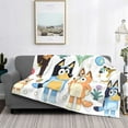 thumbnail image 2 of Rozeui Bluey for Flannel Blanket, Soft Fuzzy Plush King Blanket for Winter, Thick and Warm All-Season Bed Throw-40"x30", 2 of 6