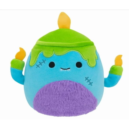 Squishmallows 8" Valentino the Blue Monster Candelabra  Plush Stuffed Toy