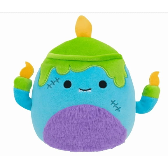Squishmallows 8" Valentino the Blue Monster Candelabra  Plush Stuffed Toy