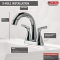 thumbnail image 4 of Delta Broadmoor Two-Handle Centerset Pull-Down Bathroom Faucet - 25765LF-PD - Chrome, 4 of 7