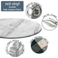 thumbnail image 3 of Round Elastic Edge Fitted Table Cover, White Granite Washable Wipeable Table Cover, for Indoor Holiday Family Banquet and Outdoor Patio Use, Fit for 44" Table, 3 of 4