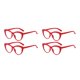 thumbnail image 1 of Sonducket 2 uds ojo de gato moda anteojos mujer Vintage gafas filtro de luz gafas curvadas espejo pierna para mujer rojo Rojo 2piezas, 1 of 6