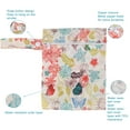 thumbnail image 6 of NFTIGB 3Pcs Water Resistant Wet Bag Miniature Printed Portable Hanging Reusable Cloth Diaper Wet Bag For Travel Print T05 Size 7.87 inches / 20.00 cm Length By 6.30 inches / 16.00 cm Width, 6 of 9