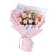 thumbnail image 5 of Ramo de flores de ganchillo, flores artificiales, ramo tejido decorativo hecho a mano Rosa, 5 of 9