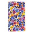 thumbnail image 1 of Balery The Garden Tricolor Pansy Flower Toalla de Microfibra Premium con Estampado – 27.5x16 pulgadas, Alta Absorción, Suave y Aterciopelada, Secado Rápido, 1 of 6