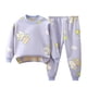 thumbnail image 2 of Cowsor Cute Baby Kids Clothes Long Sleeve Print Sweatshirt Top and Pants Set Toddler Loungewear, 2 of 7