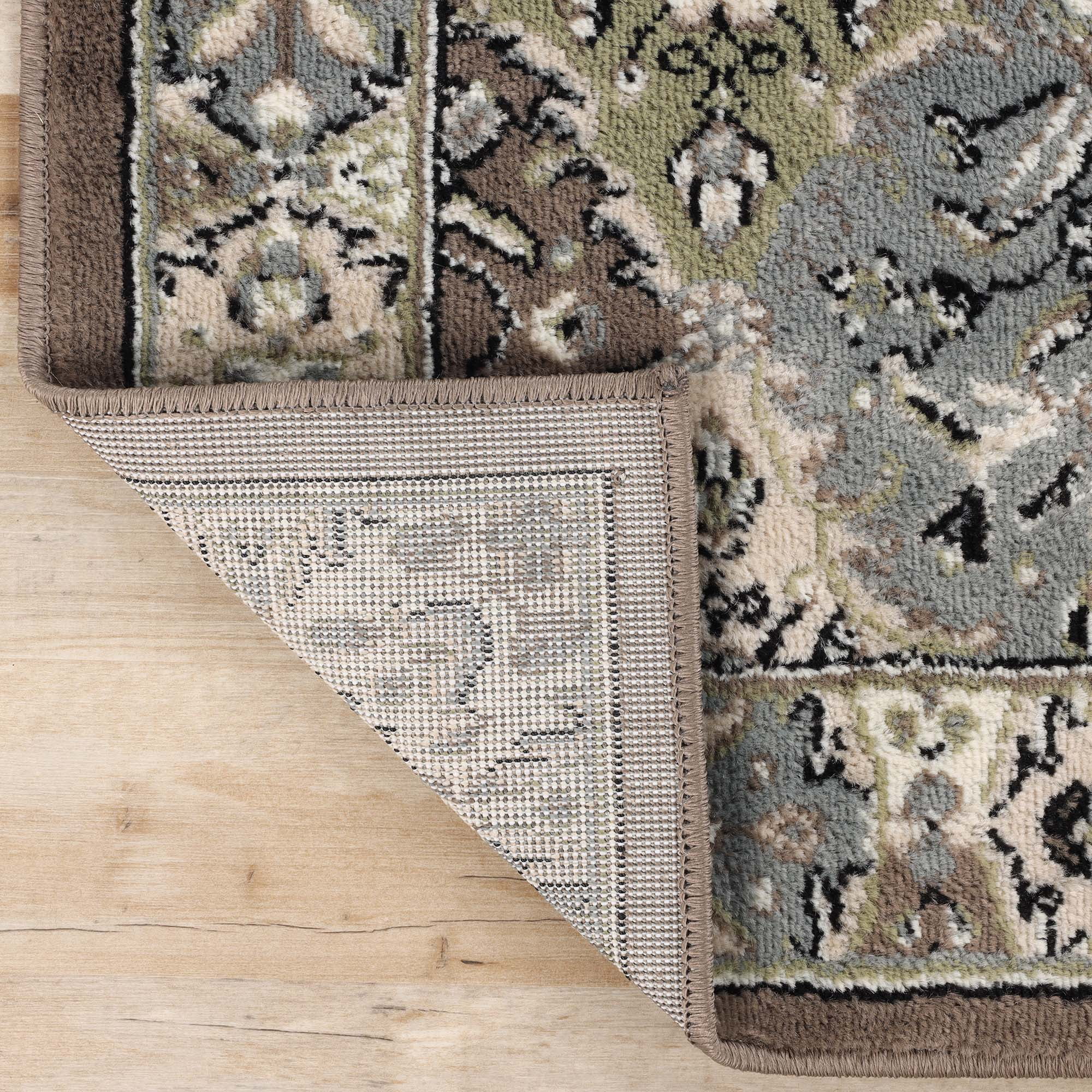 Superior Paloma Modern Damask Indoor Area Rug, 5' x 8', Chocolate