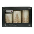 thumbnail image 1 of Hometrends Gold Winter Scene LED Pillar Candle Set with Remote Control, 1 of 6