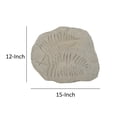 thumbnail image 5 of Concrete Fossil Accent Stone with Fern Leaves Imprint, Gray- Saltoro Sherpi, 5 of 5