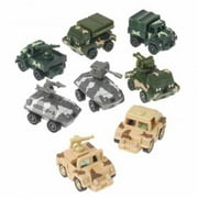 Pull Back Army Vehicles - 4 per Pack - Pack of 12