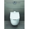 thumbnail image 2 of Duravit 2560090000 Starck 3 1.28 Gpf Wall Mounted One Piece Elongated Toilet - White, 2 of 2