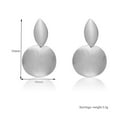 thumbnail image 5 of Accesorio de moda Pendientes colgantes de aleación geométrica simple de estilo euroamericano (plata), 5 of 5