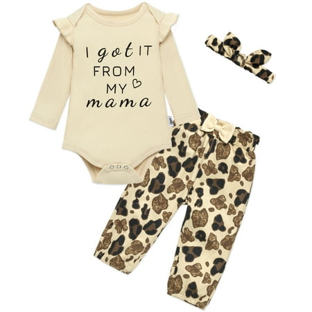 

Synpos 0-12Months Newborn Infant Baby Girl Clothes Summer Outfits Infant Romper Pants Cute Toddler Girl Clothes Gift Set