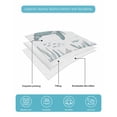 thumbnail image 5 of Quilts Twin Size Bedding Set, Teal Green Turtle Coastal Lightweight Quilted Comforter, Nautical Coral Seahorse Summer Soft Reversible Bedspread Coverlet with Pillow Covers for All Season, 68" x 86", 5 of 7