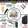 thumbnail image 2 of 12 Pack of Bulk Wholesale 18 Piece Hygiene Kits Containing Backpack, Shampoo, Toothbrush, Toothpaste, Comb, Bar Soap, Hand Wipes, Razor Blade, Shaving Cream and More for Homeless Charity Donation, 2 of 6